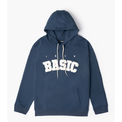 Zip Hoodie with Striped Form